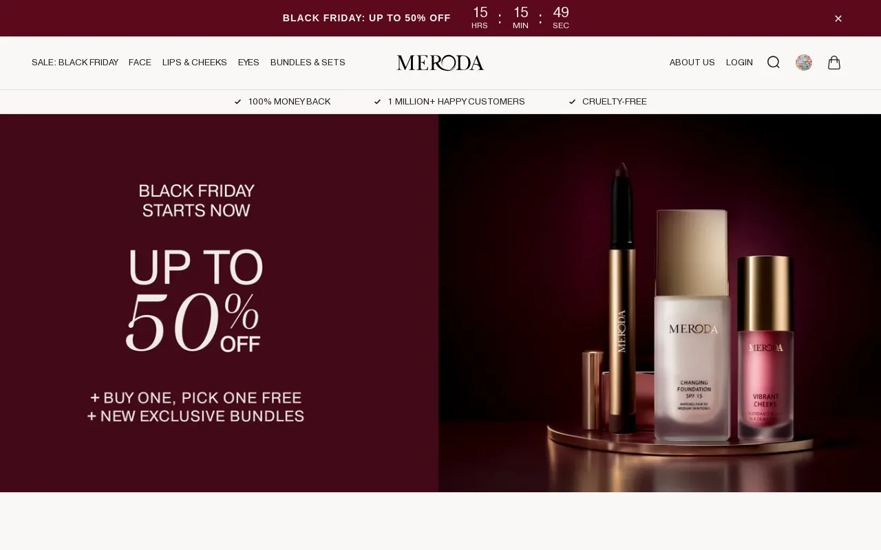 Meroda Cosmetics screenshot