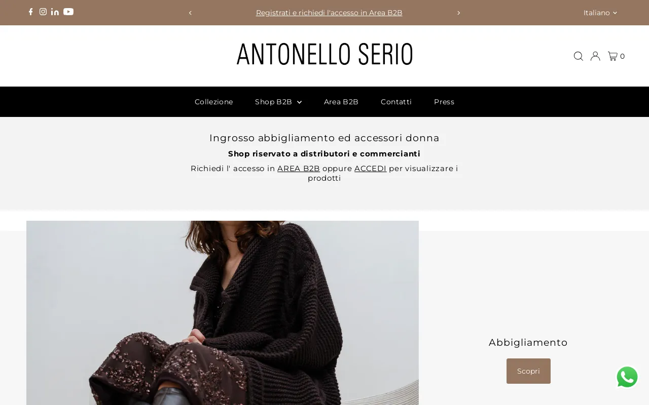 Antonello Serio website screenshot