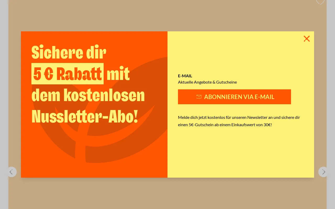 Seeberger Onlineshop screenshot