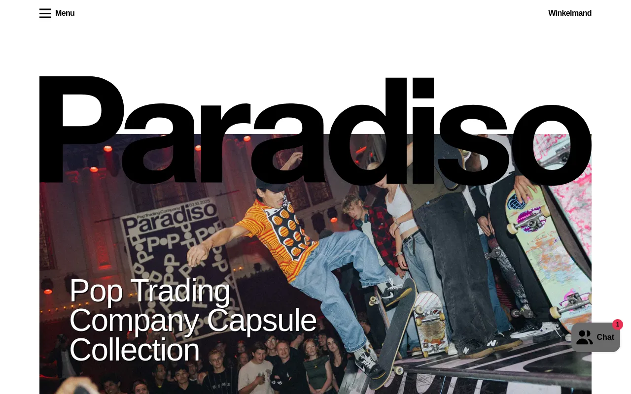 Paradiso Webshop screenshot