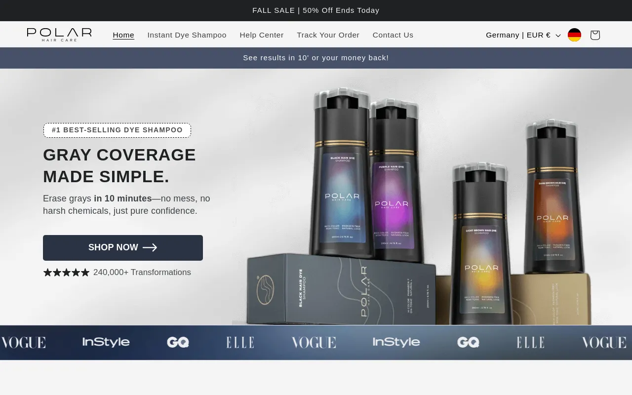 Polar Haircare screenshot