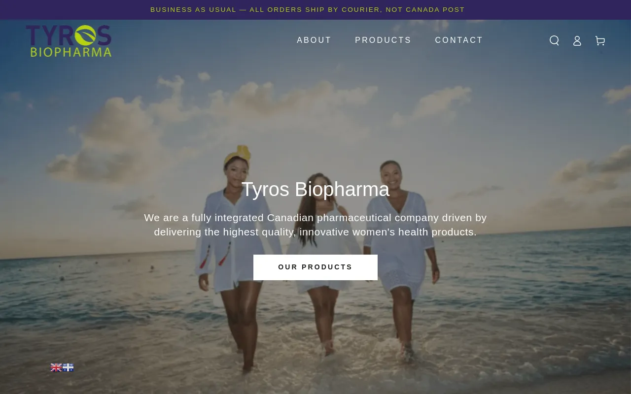 Tyros Biopharma screenshot