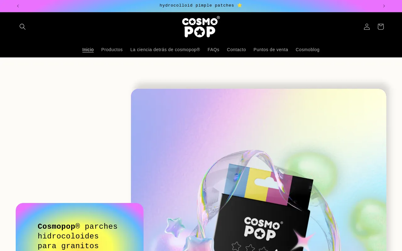cosmopop® website screenshot