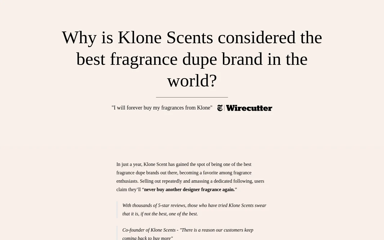 Klone Scents screenshot