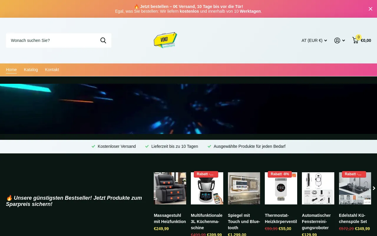 VOKO website screenshot