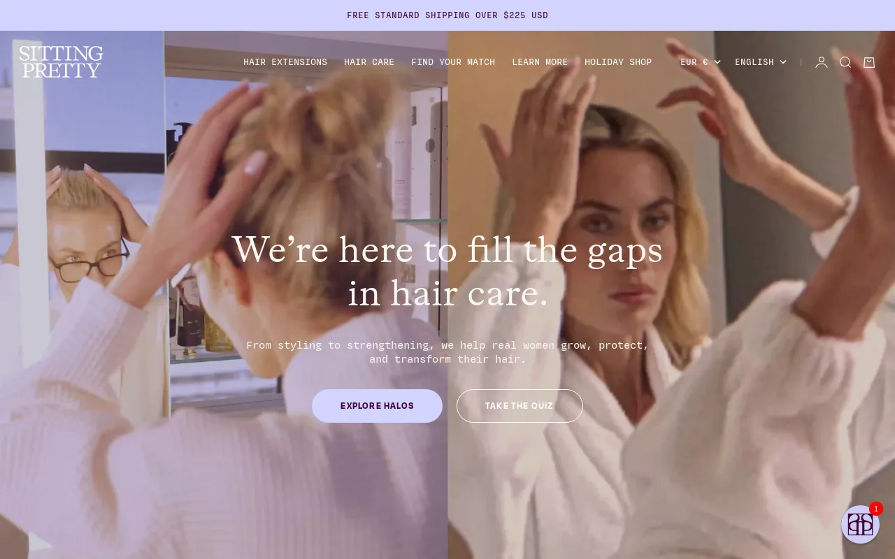 Sitting Pretty Halo Hair Extensions screenshot