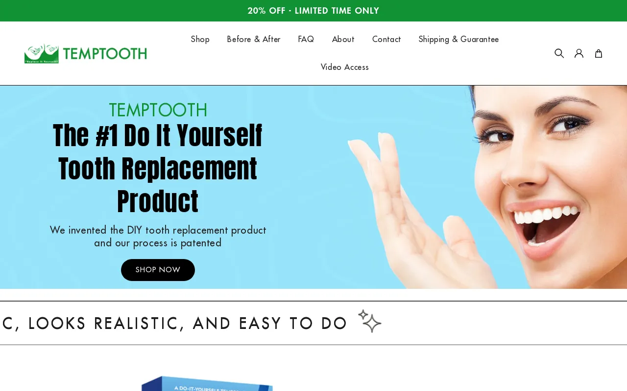 Temptooth screenshot