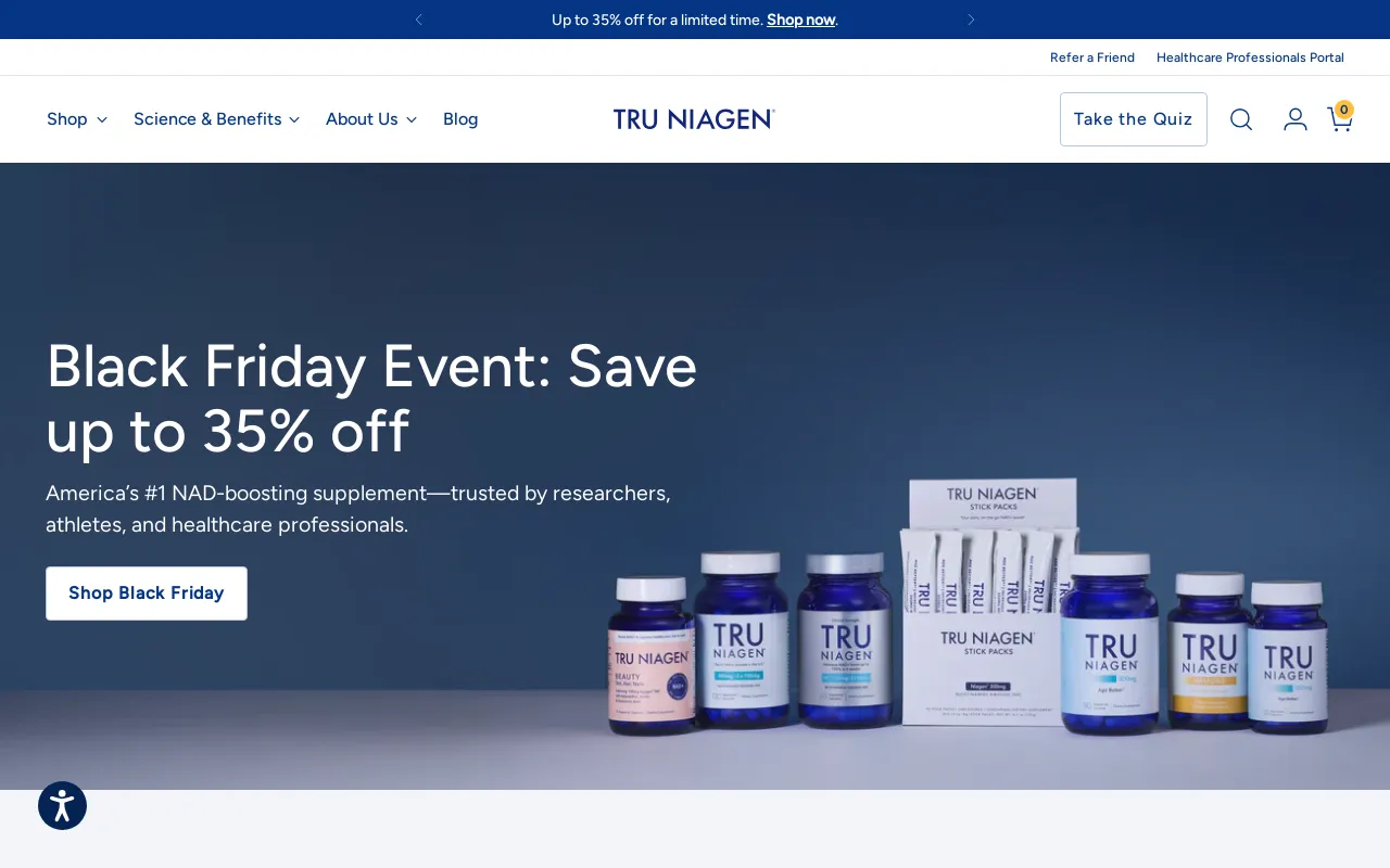 Tru Niagen screenshot