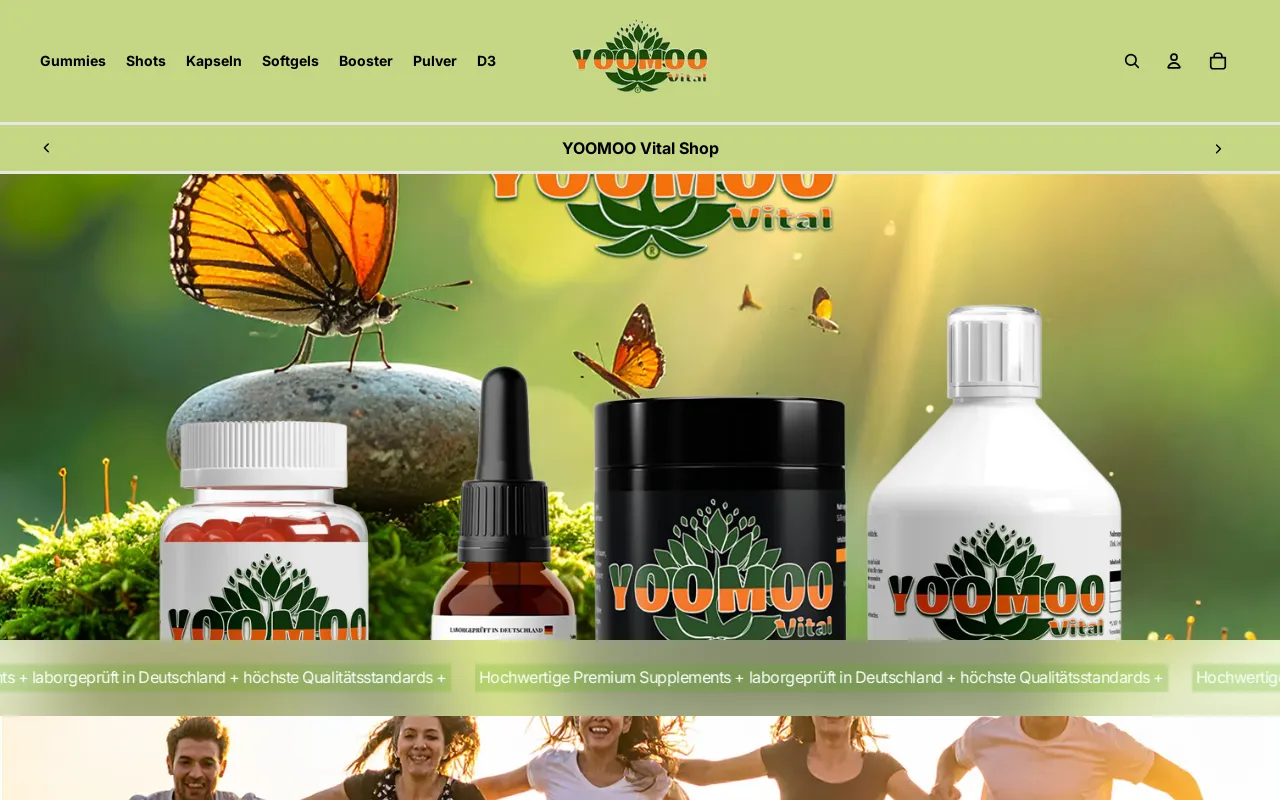 YOOMOO Vital website screenshot