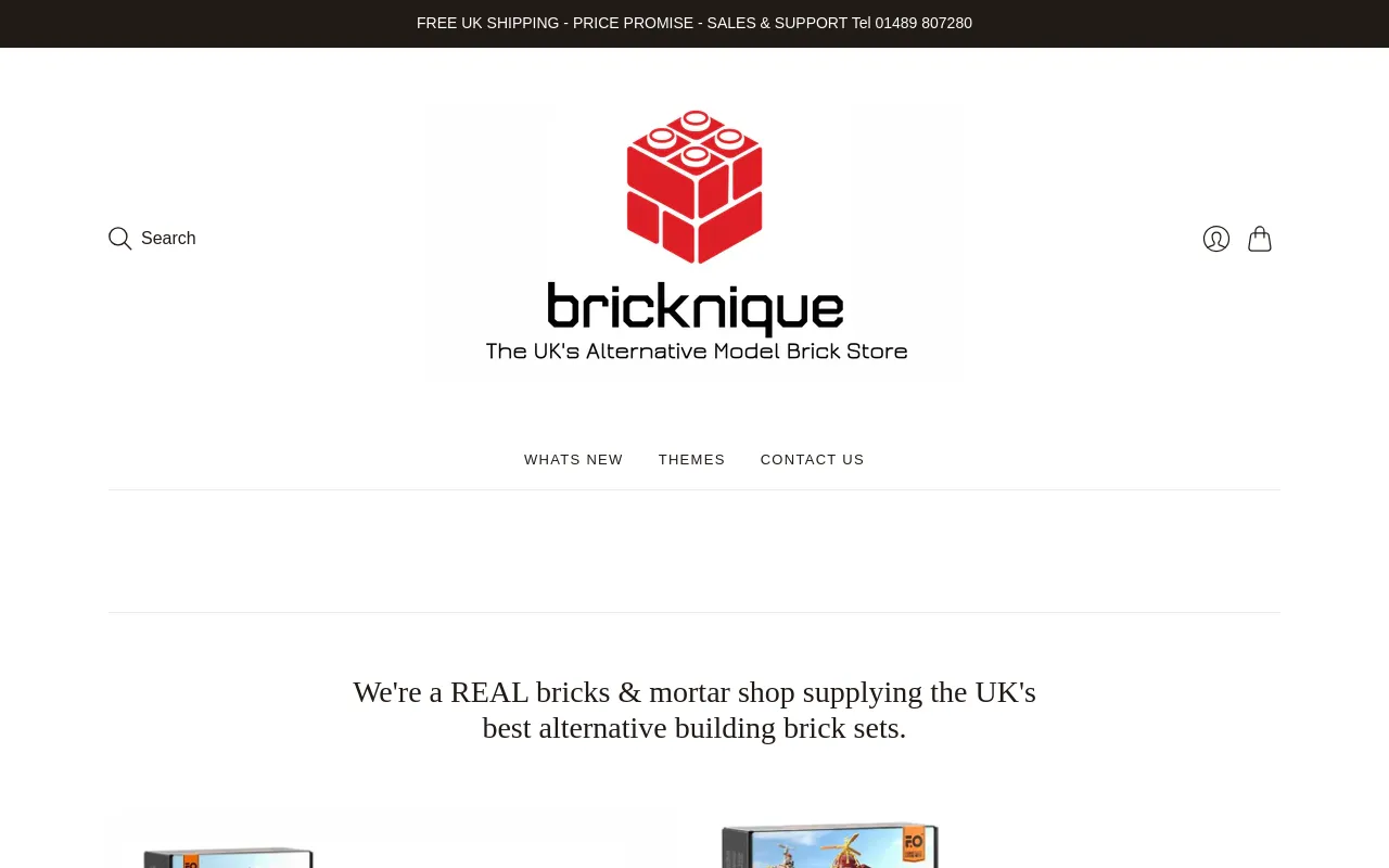 bricknique : The UK's Best Alternative Building Brick Sets screenshot