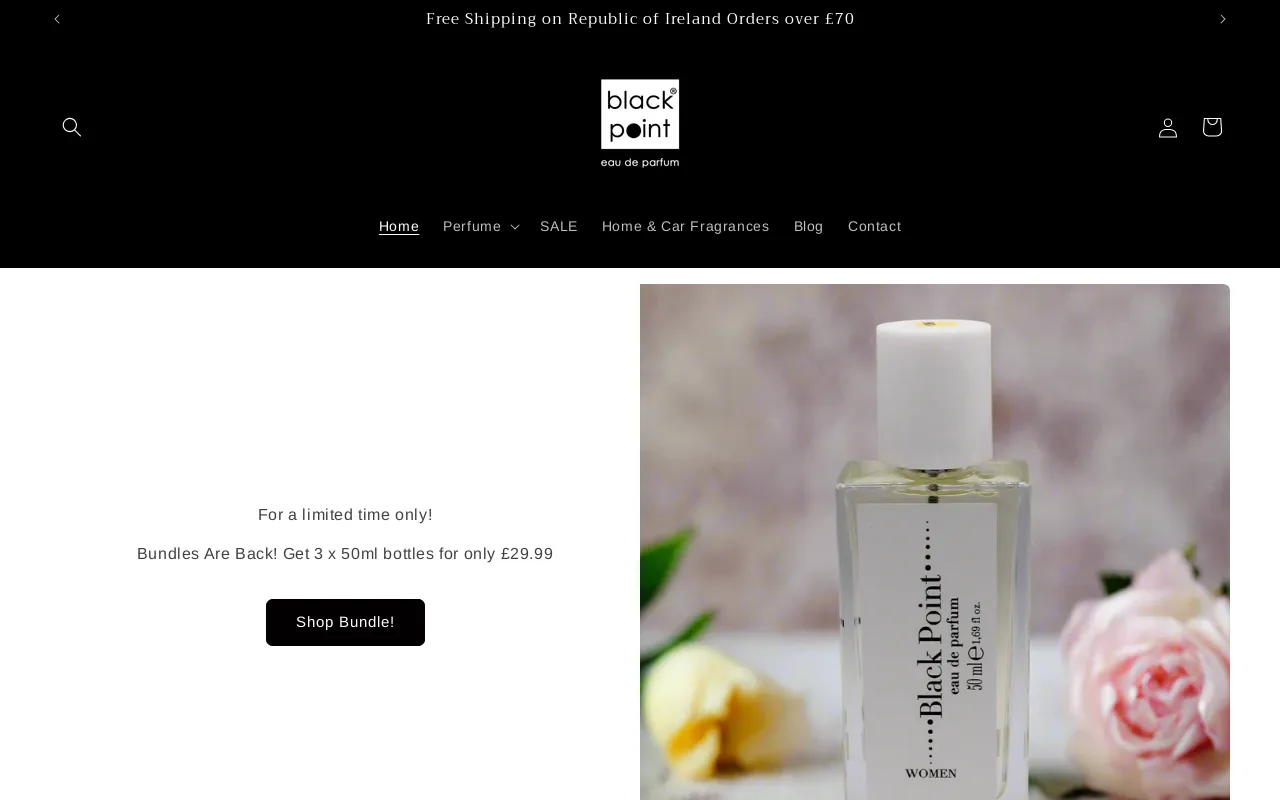Black Point Perfumes Ltd website screenshot