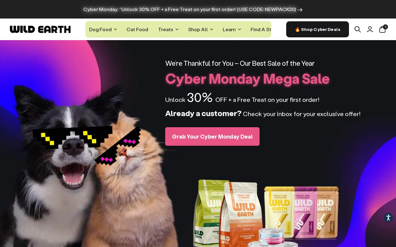 Wild Earth Pet Food screenshot