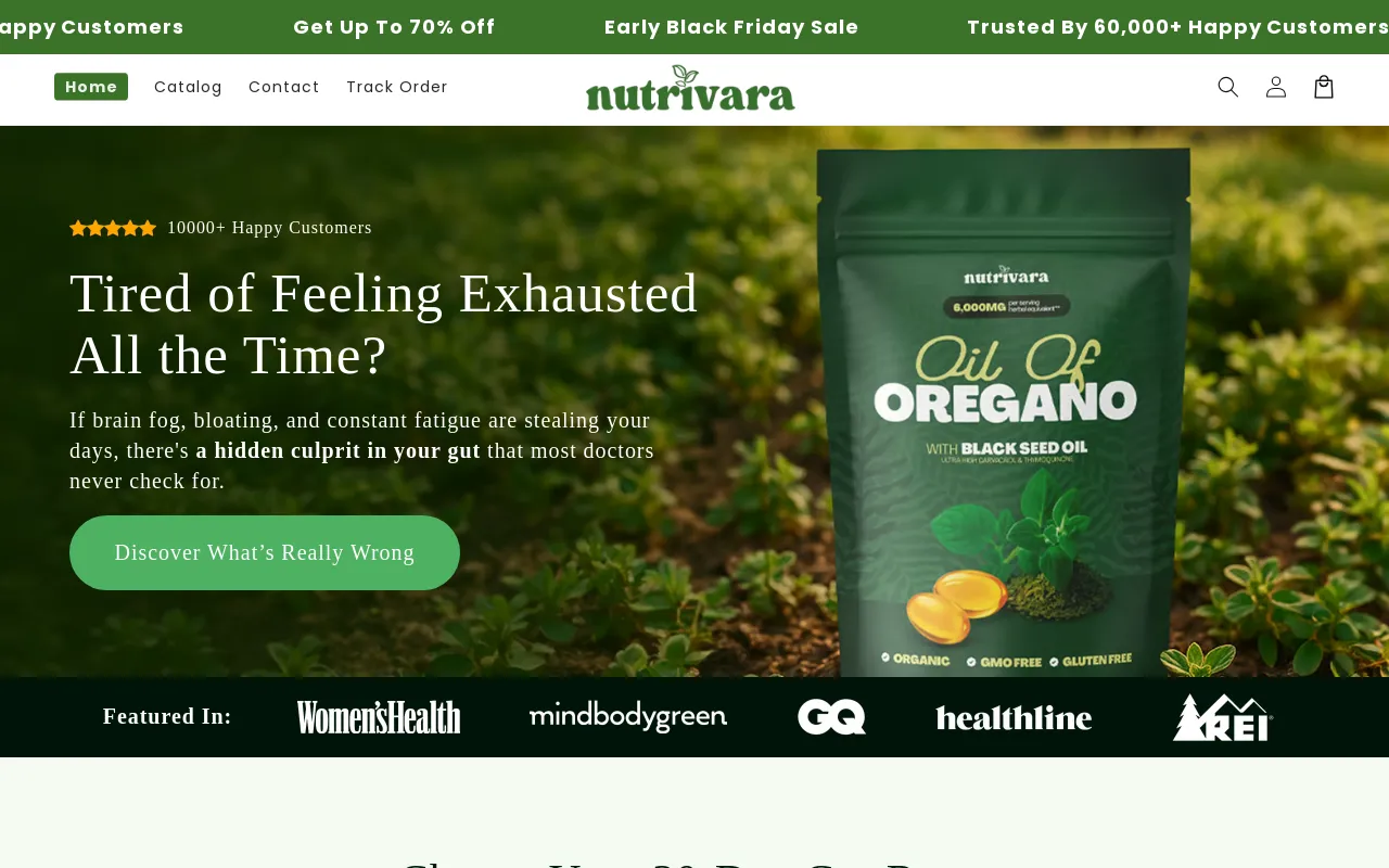 nutrivara screenshot
