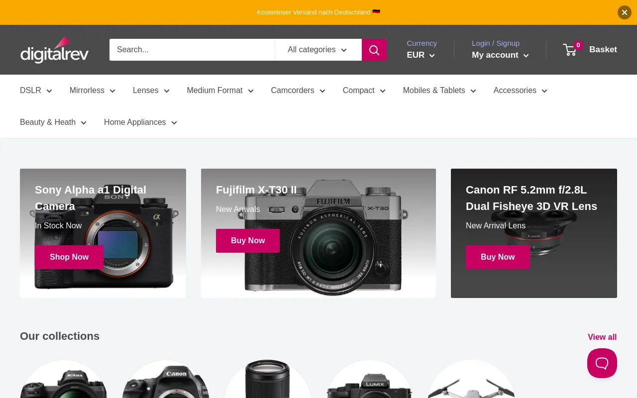 DigitalRev Store screenshot