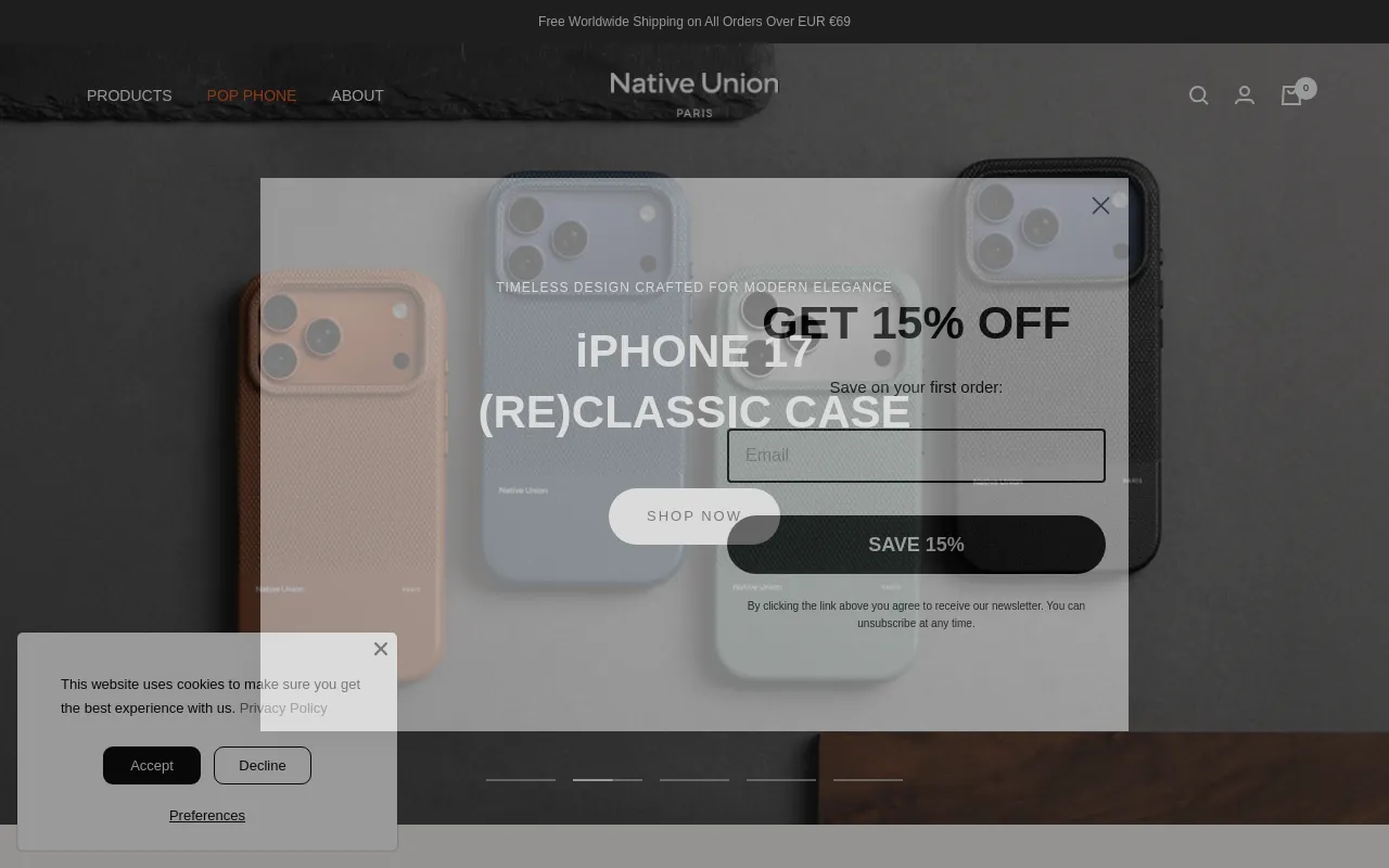 Native Union screenshot