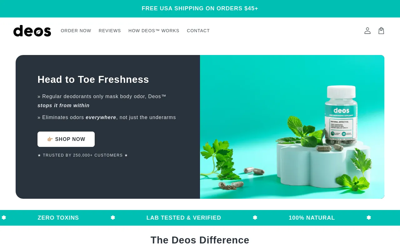 DEOS screenshot