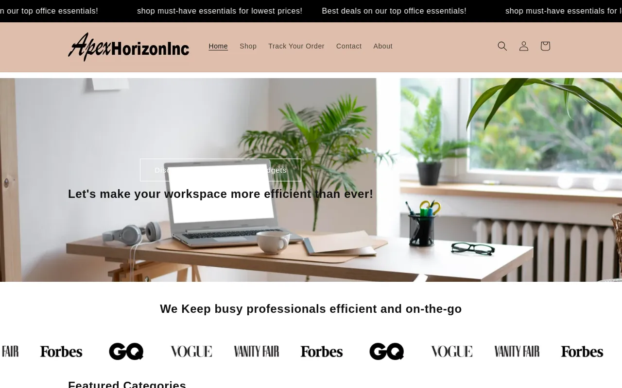 Apexhorizoninc.com screenshot