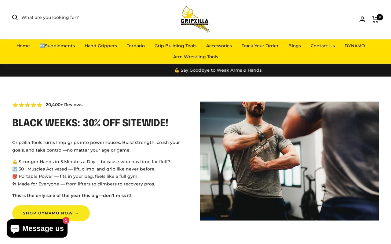 Gripzilla - The Best Grip and Forearm Strength Exercises, Arm Wrestling Tools, Hand Grippers to Improve Grip Strength screenshot