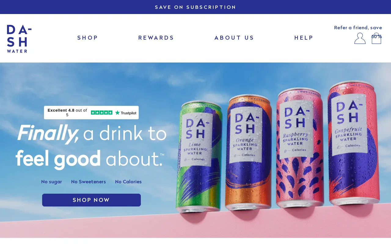 DASH Water screenshot