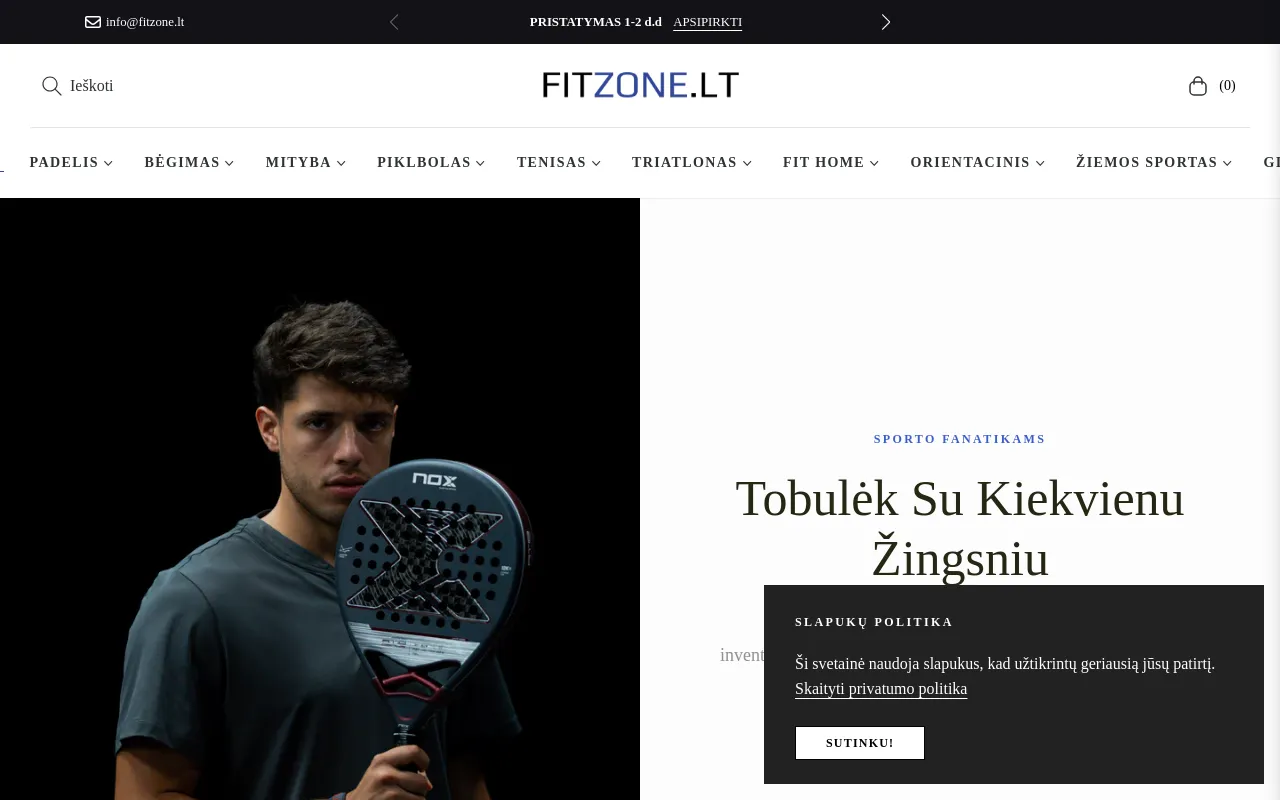 fitzone.lt screenshot