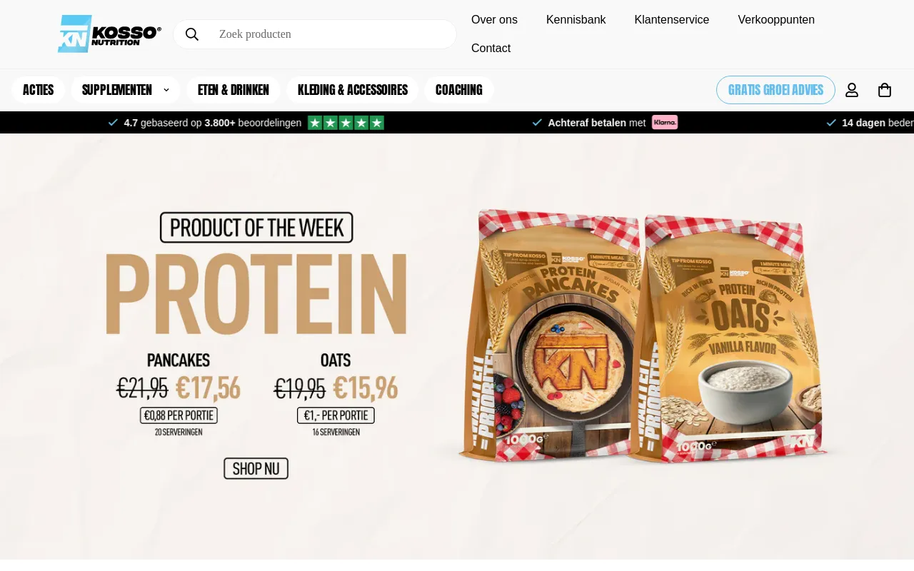 Kosso Nutrition | Kwaliteit = prioriteit screenshot