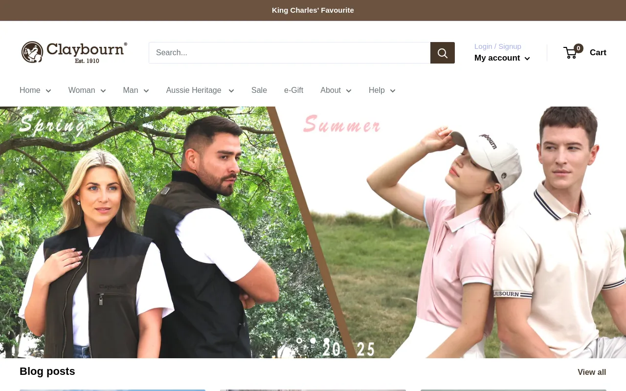 Claybourn -  Est.1910 | Premium,Timeless & Ethical Fashion screenshot