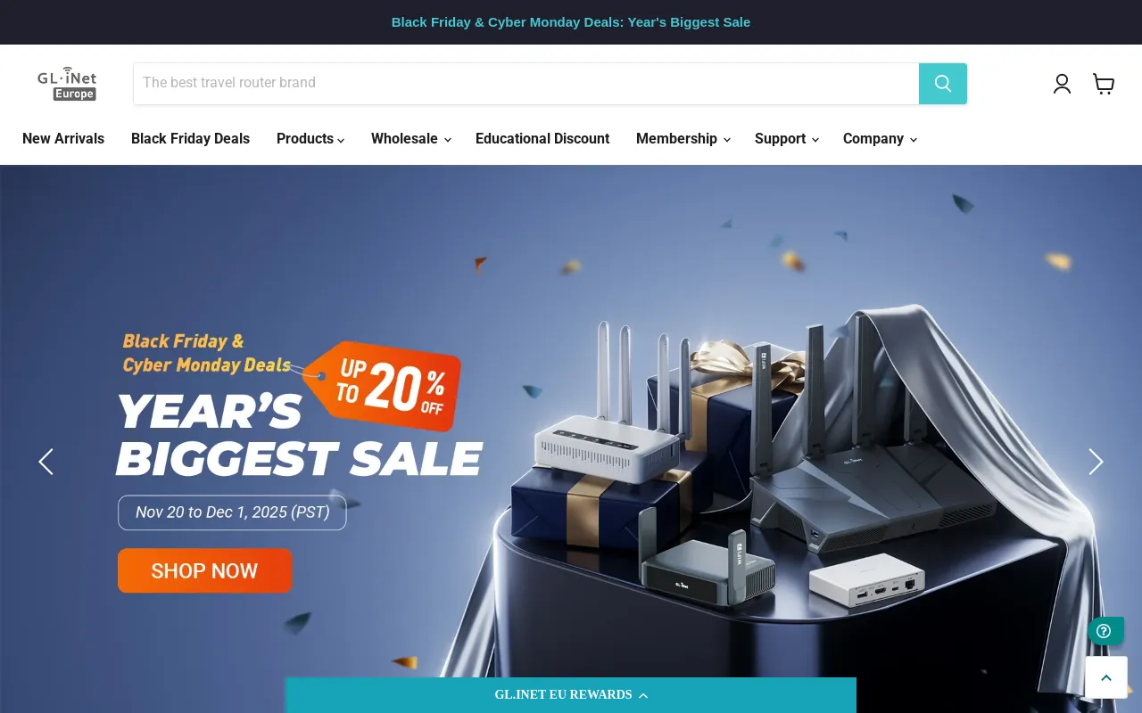 GL.iNet EU Store screenshot