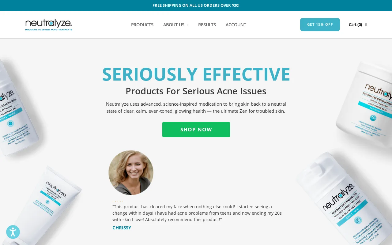 Neutralyze website screenshot