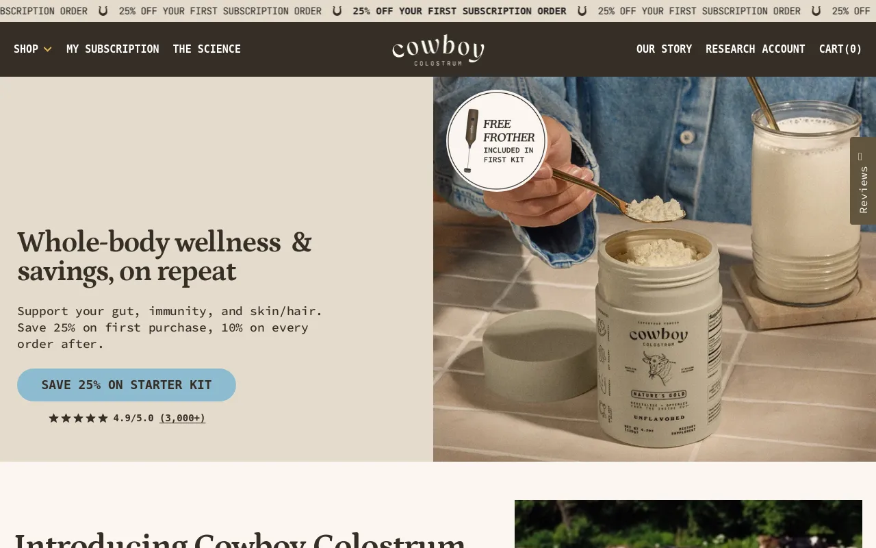 Cowboy Colostrum screenshot