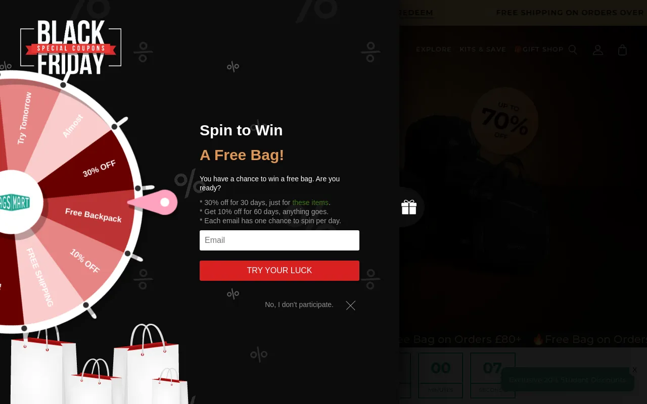 BAGSMART UK screenshot