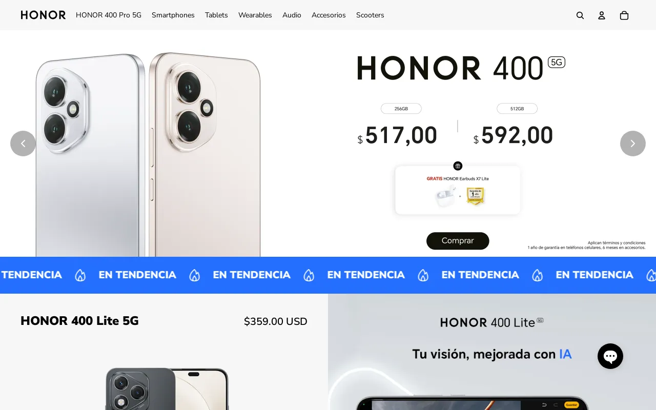 Tienda Oficial HONOR Ecuador screenshot