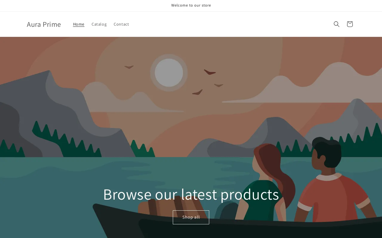 Aura Prime website screenshot