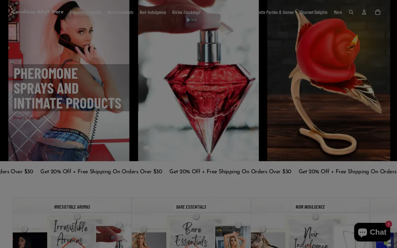 Carolinas Adult Store screenshot