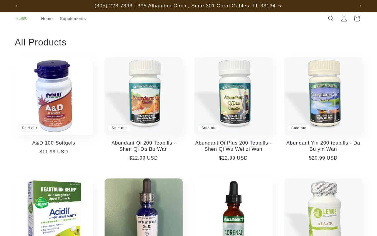LEMUS NATURAL MEDICINE screenshot