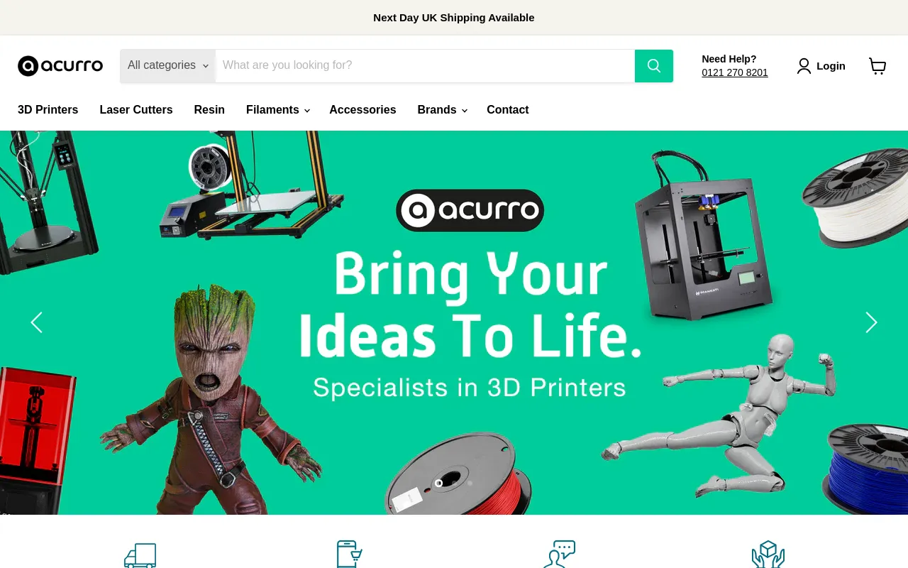 Acurro 3D Printers screenshot