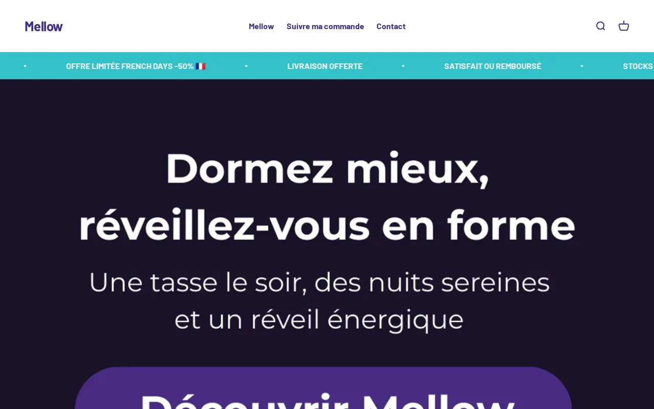 Mellow website screenshot