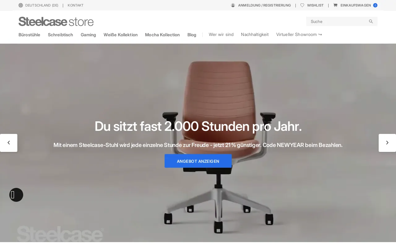 Steelcase Shop DE screenshot