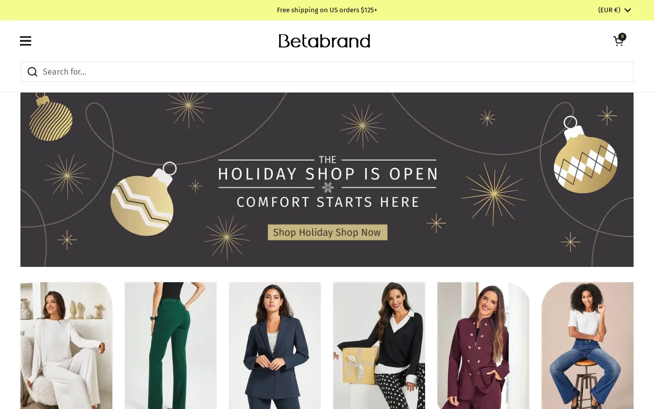 Betabrand screenshot