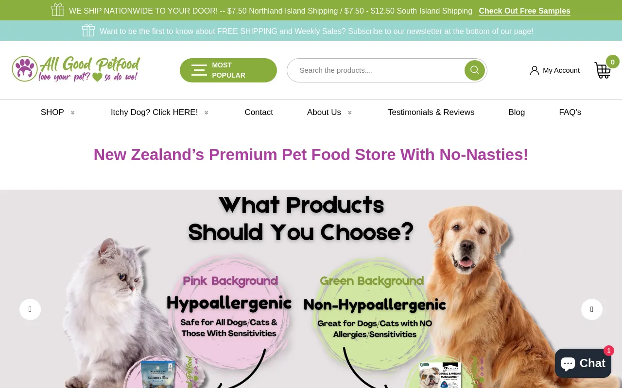 All Good Petfood screenshot