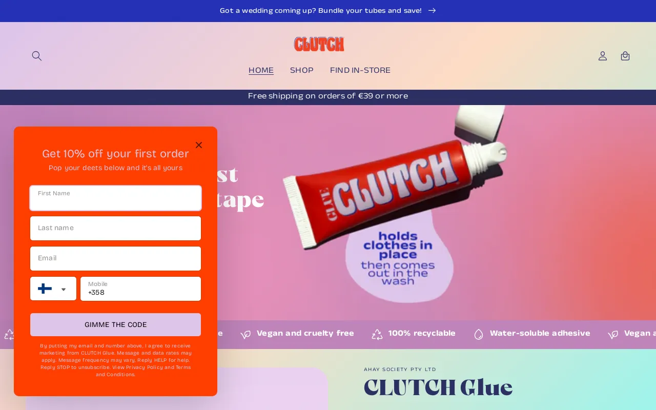 CLUTCH Glue screenshot