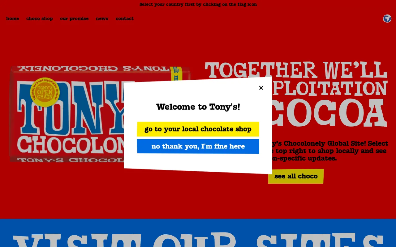 tonyschocolonely.com screenshot