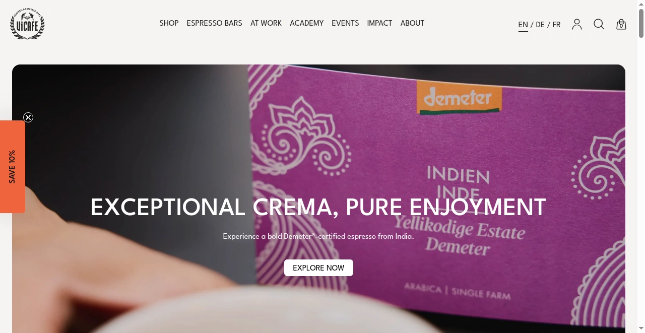 ViCAFE Online Shop screenshot