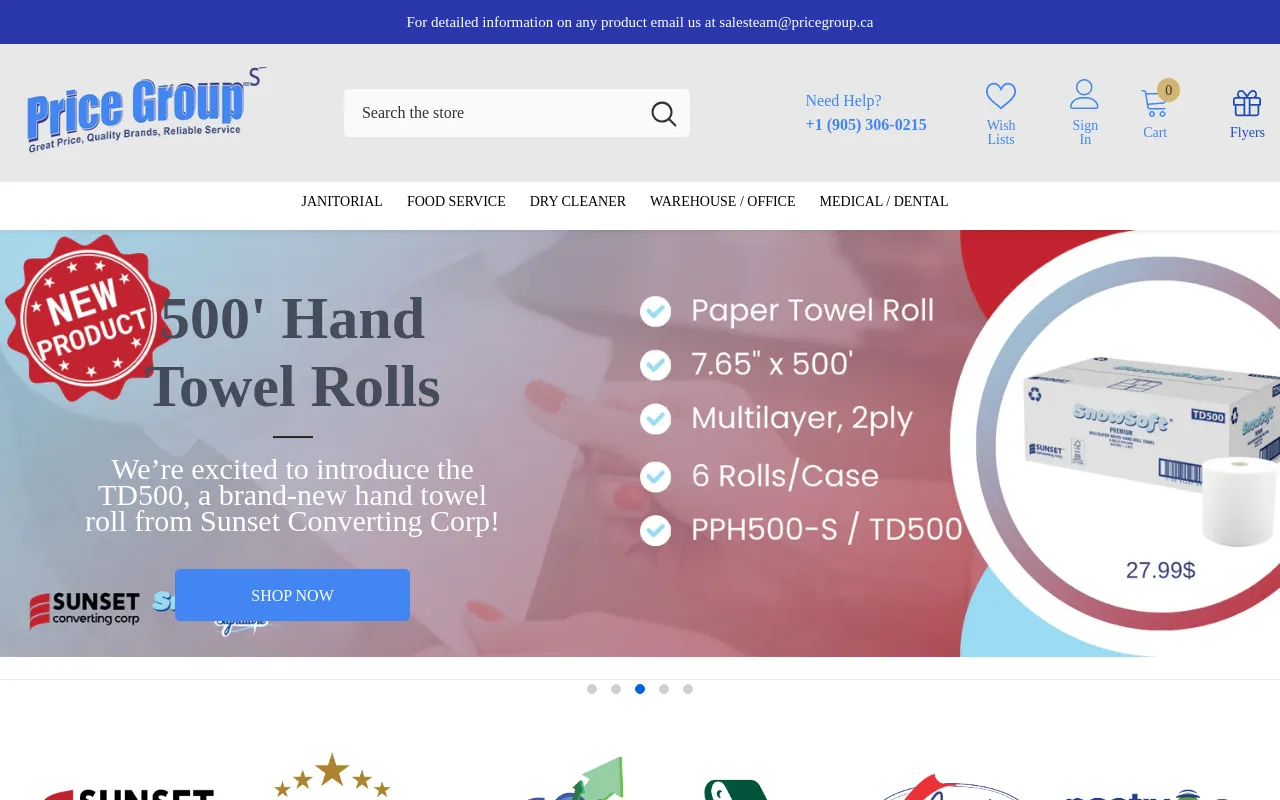 www.pricegroup.ca screenshot
