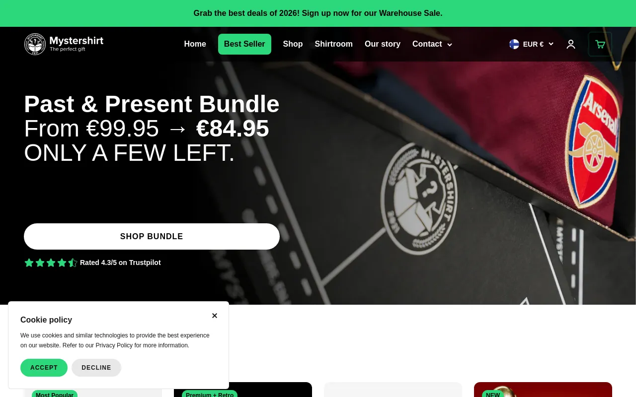 Mystershirt screenshot