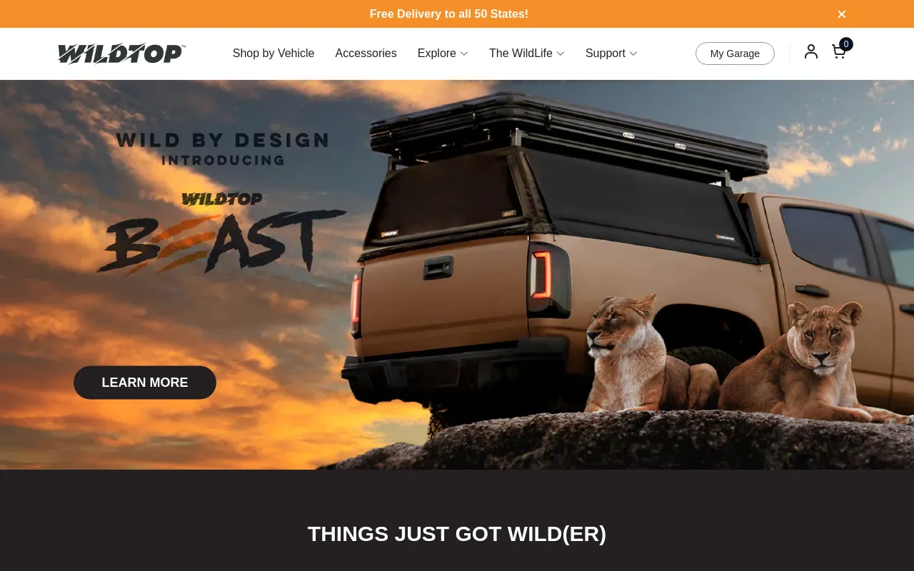 WildTop Truck Caps screenshot