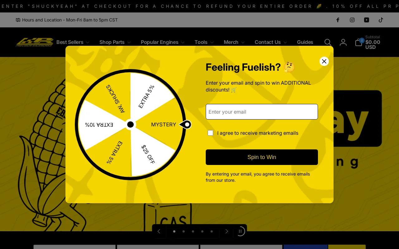 Precision Raceworks, LLC screenshot