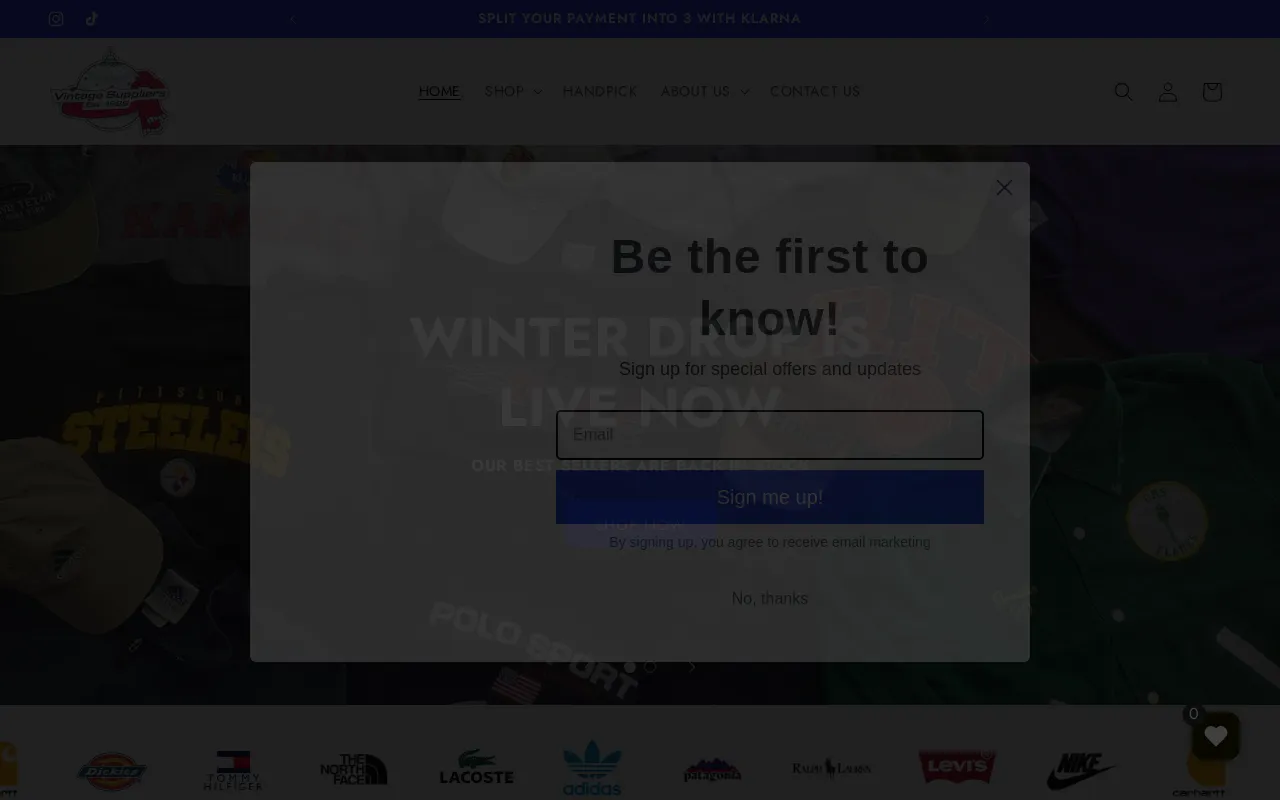 Vintage Suppliers 1989 screenshot