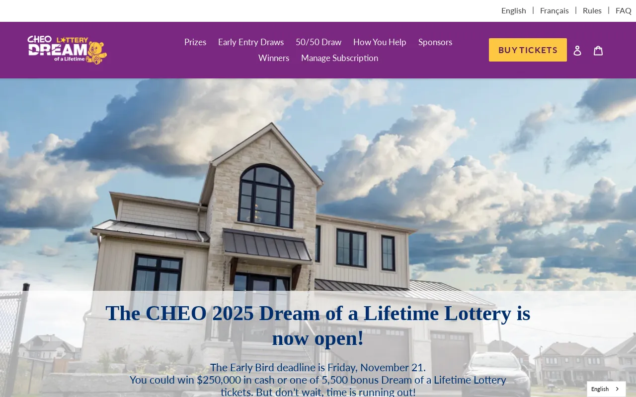 CHEO Foundation screenshot
