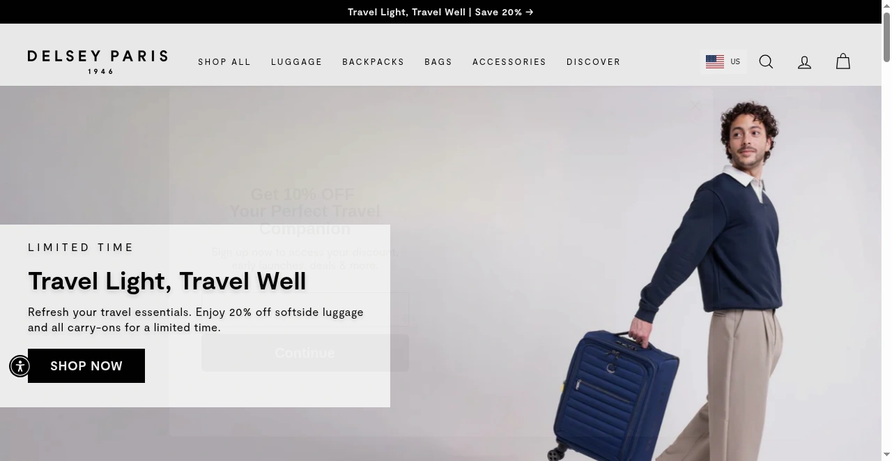 DELSEY PARIS screenshot