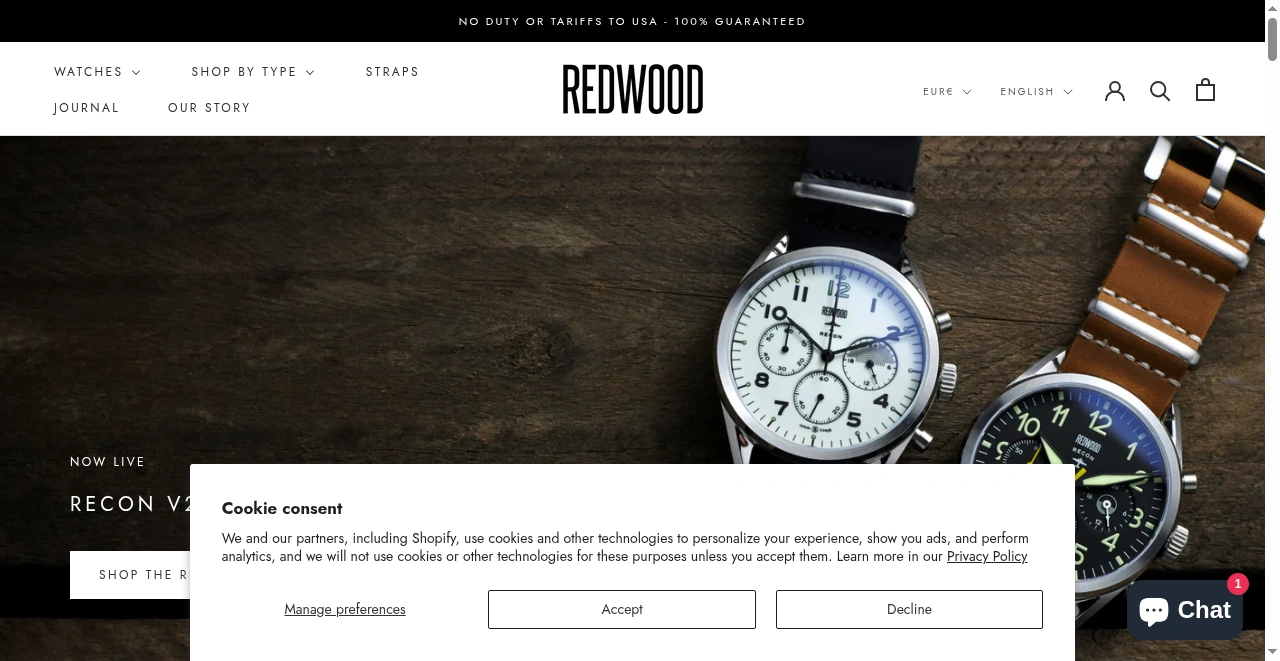 Redwood Watches screenshot